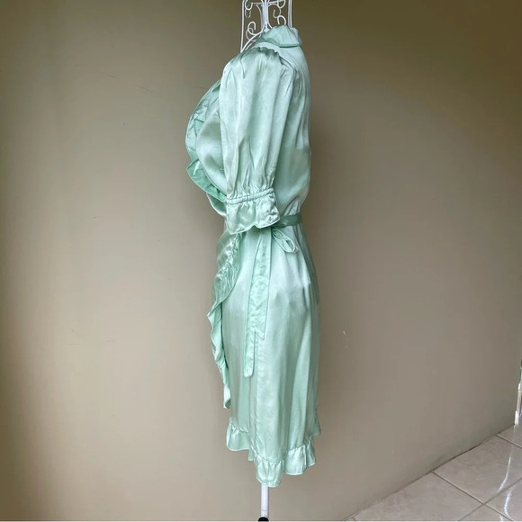 Hill house wrap mini silk dress - Picture 3 of 8